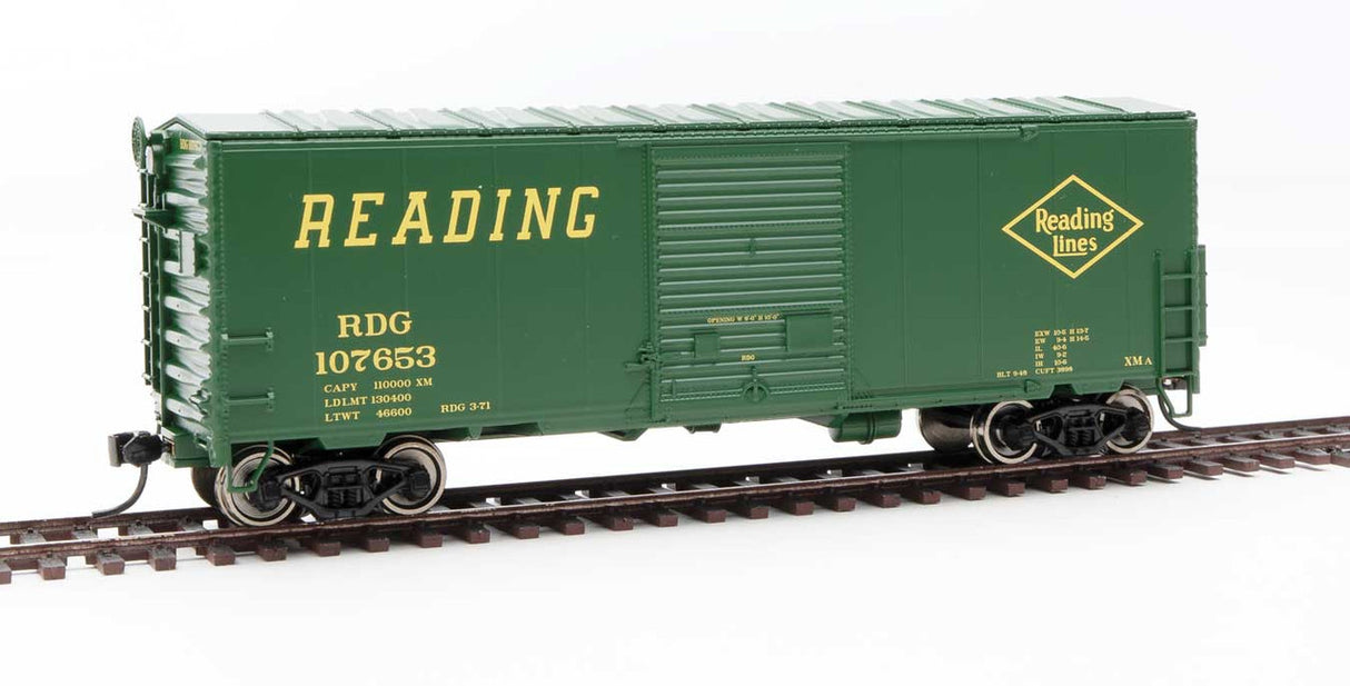 Walthers 910-45019 40' ACF Modernized Welded Boxcar RDG - Reading #107653 HO Scale