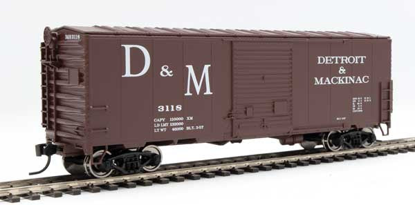 Walthers 910-45031 D&M Detroit & Mackinac #3118 40' ACF Modernized Welded Boxcar HO Scale