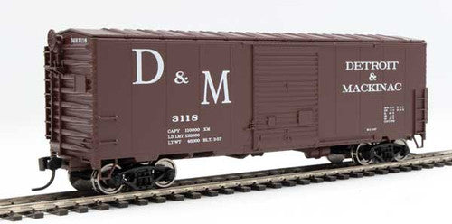 Walthers 910-45031 D&M Detroit & Mackinac #3118 40' ACF Modernized Welded Boxcar HO Scale