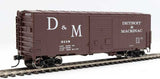 Walthers 910-45031 D&M Detroit & Mackinac #3118 40' ACF Modernized Welded Boxcar HO Scale