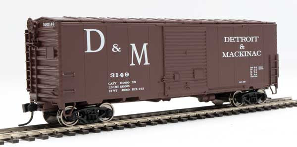 Walthers 910-45033 D&M Detroit & Mackinac #3149 40' ACF Modernized Welded Boxcar HO Scale