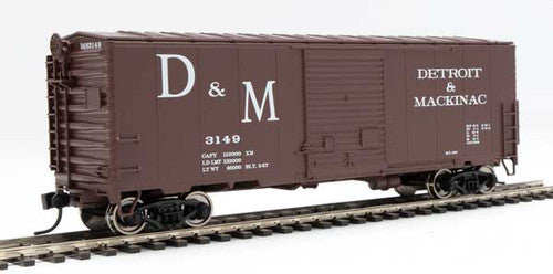 Walthers 910-45033 D&M Detroit & Mackinac #3149 40' ACF Modernized Welded Boxcar HO Scale