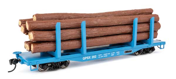 Walthers 910-50916 45' Logging Flatcar - GP Georgia Pacific #202 HO Scale