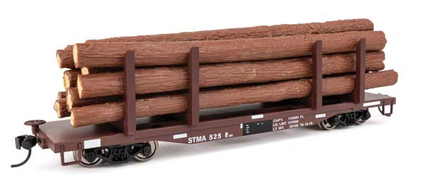 Walthers 910-50922 45' Logging Flatcar - STMA St. Maries River Railroad #531 HO Scale