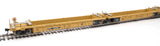 Walthers 910-55649 Thrall 5-Unit Rebuilt 40' Well Car Trailer-Train DTTX #748204 A-E (yellow, Small Red Logo) HO Scale
