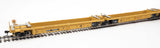 Walthers 910-55650 Thrall 5-Unit Rebuilt 40' Well Car Trailer-Train DTTX #748281 A-E (yellow, Small Red Logo) HO Scale