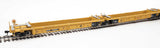 Walthers 910-55650 Thrall 5-Unit Rebuilt 40' Well Car Trailer-Train DTTX #748281 A-E (yellow, Small Red Logo) HO Scale