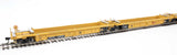 Walthers 910-55654 Thrall 5-Unit Rebuilt 40' Well Car Trailer-Train DTTX #748781 A-E (yellow, Large Red Logo) HO Scale