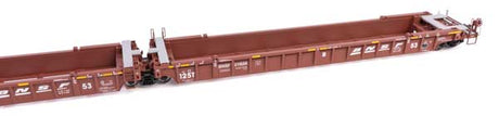 Walthers 910-55801 NSC Articulated 3-Unit 53' Well Car BNSF Railway #211506 (brown, white) HO Scale