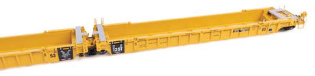 Walthers 910-55812 NSC Articulated 3-Unit 53' Well Car TTX DTTX #786314 (yellow) HO Scale