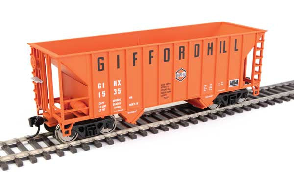 Walthers 910-56600 34' 100-Ton 2-Bay Hopper - Gifford Hill GIHX #1535 HO Scale