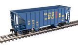 Walthers 910-56604 34' 100-Ton 2-Bay Hopper - Golden West Service GVSR #629566 HO Scale