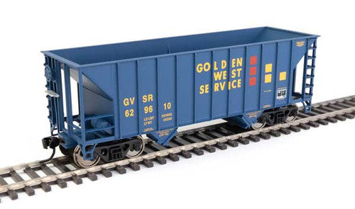 Walthers 910-56606 34' 100-Ton 2-Bay Hopper - Golden West Service GVSR #629610 HO Scale