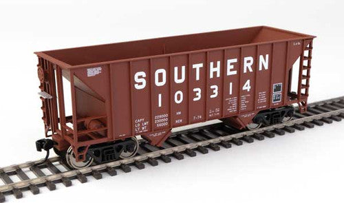 Walthers 910-56621 34' 100-Ton 2-Bay Hopper - Southern Railway SOU #103314 (brown) HO Scale