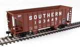 Walthers 910-56622 34' 100-Ton 2-Bay Hopper - Southern Railway SOU #103449 (brown) HO Scale