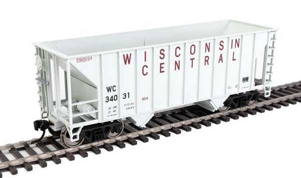 Walthers 910-56634 34' 100-Ton 2-Bay Hopper - Wisconsin Central WC #34031 HO Scale