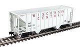 Walthers 910-56634 34' 100-Ton 2-Bay Hopper - Wisconsin Central WC #34031 HO Scale