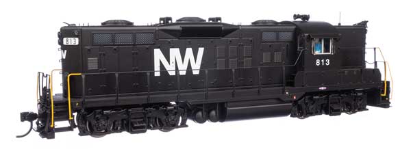 WalthersProto 42809 EMD GP9 N&W Norfolk & Western #813 (black, white) DCC & Sound HO Scale