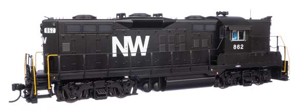 WalthersProto 42810 EMD GP9 N&W Norfolk & Western #862 (black, white) DCC & Sound HO Scale