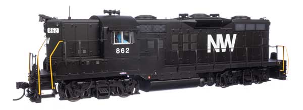 WalthersProto 42810 EMD GP9 N&W Norfolk & Western #862 (black, white) DCC & Sound HO Scale