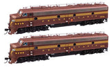 WalthersProto 42901 EMD E8 A-A PRR N&W Pennsylvania Railroad #5714A, 5792A (Class EP-22; Tuscan, Five-Stripe) DCC & Sound HO Scale