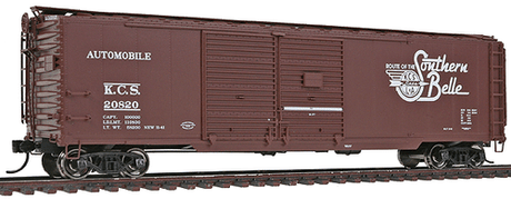 Walthers Proto 920-102003 50' AAR Double-Door Boxcar - KCS - Kansas City Southern #20820 (Boxcar Red, Southern Belle Slogan) HO Scale