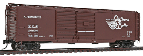 Walthers Proto 920-102004 50' AAR Double-Door Boxcar - KCS - Kansas City Southern #20834 (Boxcar Red, Southern Belle Slogan) HO Scale