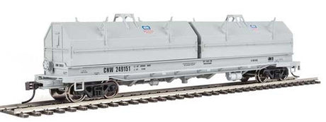 Walthers Proto 920-105258 50' Evan Coil Car - Union Pacific(R) CNW(TM) #249151 (Angled Hoods, gray, Small UP Shield) HO Scale