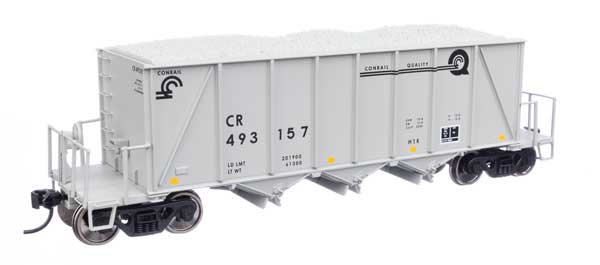 Walthers Proto 106032 40' Ortner 100-Ton Open Aggregate Hopper Conrail #493157 HO Scale
