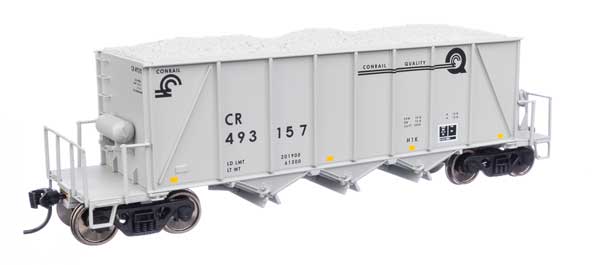 Walthers Proto 106032 40' Ortner 100-Ton Open Aggregate Hopper Conrail #493157 HO Scale