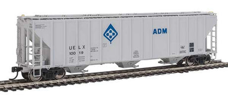 Walthers Proto 106147 55' Evans 4780 Covered Hopper Archer-Daniels-Midland UELX #10019 (gray, molecule logo) HO Scale
