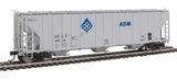 Walthers Proto 106148 55' Evans 4780 Covered Hopper Archer-Daniels-Midland UELX #10025 (gray, molecule logo) HO Scale