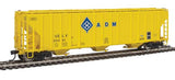 Walthers Proto 106151 55' Evans 4780 Covered Hopper Archer-Daniels-Midland UELX #30241 (yellow, molecule logo) HO Scale