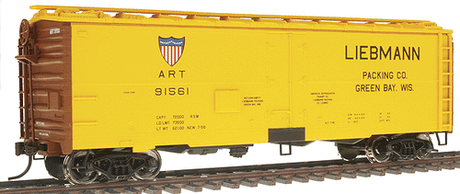 Walthers 932-2582 General American 40' Meat Reefer - ART Liebmann Packing #91561 HO Scale