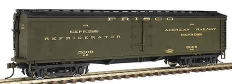 Walthers 932-5474 50' GACX Wood Express Reefer w/Pullman Trucks - St. Louis - San Francisco "Frisco" #5009 HO Scale