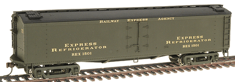 Walthers 932-5493 50' GACX Wood Express Reefer w/GSC Trucks - REA (Gold Lettering) #1501 HO Scale