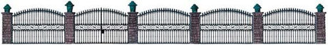 Walthers 933-550 Wrought Iron Fence Molded in 3 colors  (Scale=HO) Cornerstone Part#933-550