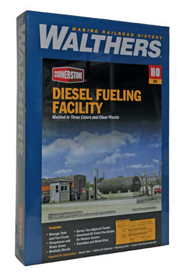 2908 Walthers Diesel Fueling Facility (HO Scale) Cornerstone Part# 933-2908