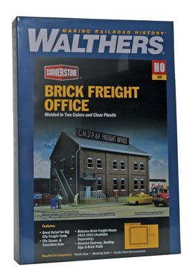 2953 Walthers Brick Freight Office (HO Scale) Cornerstone Part# 933-2953