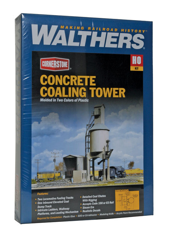 3042 Walthers Coaling Tower Concrete (Scale=HO) Cornerstone Part#933-3042
