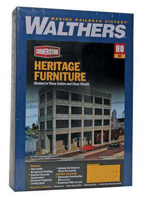3164 Walthers Heritage Furniture Background Building (Scale=HO) Cornerstone Part#933-3164