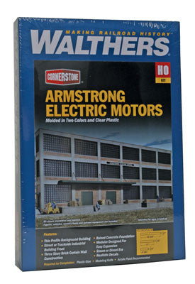 3172  Walthers Armstrong Electric Motors Background Building (Scale=HO) Cornerstone Part#933-3172