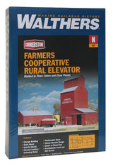 3238 Walthers Farmer's COOPCooperative Grain Elevator (N Scale) Cornerstone Part# 933-3238