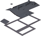 3720 Walthers Modulars Peaked Roof & Base (Scale=HO) Cornerstone Part#933-3720