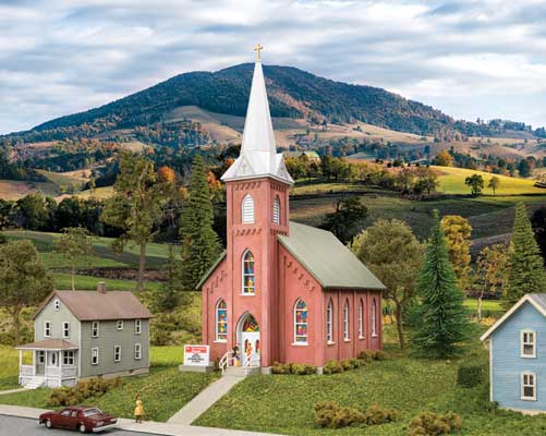 Walthers 933-3858 Brick Church N Scale Kit