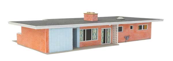 Walthers 933-4156 Mid-Century Modern Home HO Scale