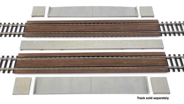 Walthers 948-83116 Modern Wood Crossing pkg(2) Code 100 or 83 HO Scale