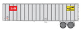 Walthers 949-2602 Flexi-Van 40' Trailer 2-Pack Louisville & Nashville (Logo, Flexi-Van Placards; End Doors) - Assembled HO Scale SceneMaster
