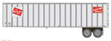 Walthers 949-2603 Flexi-Van 40' Trailer 2-Pack Milwaukee Road #1 (Logo, Flexi-Van Placards; End Doors) - Assembled HO Scale SceneMaster