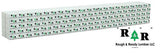 Walthers 949-3166 Wrapped Lumber Load for WalthersMainline 72' Centerbeam Flatcar Rough & Ready Lumber (black, green) HO Scale